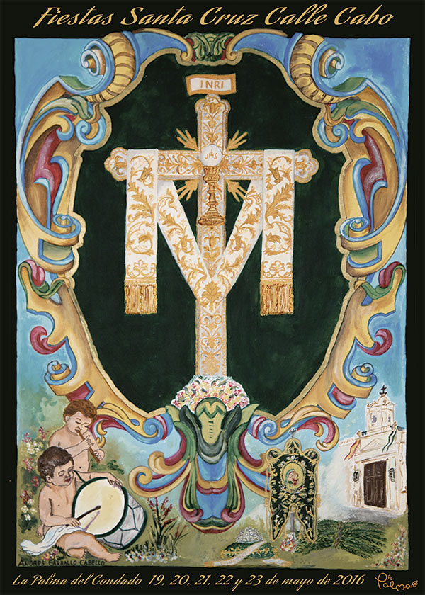 Cartel de las fiestas de la Santa Cruz de la Calle Cabo del año 2016