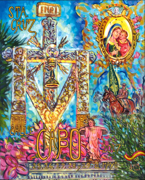 Cartel de las fiestas de la Santa Cruz de la Calle Cabo del año 2017