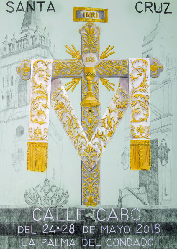 Cartel de las fiestas de la Santa Cruz de la Calle Cabo del año 2018