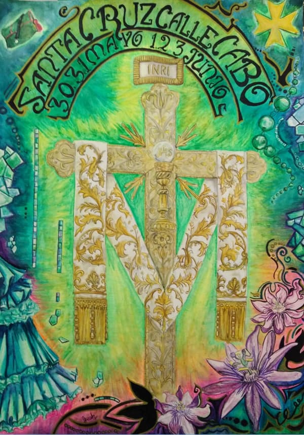 Cartel de las fiestas de la Santa Cruz de la Calle Cabo del año 2019