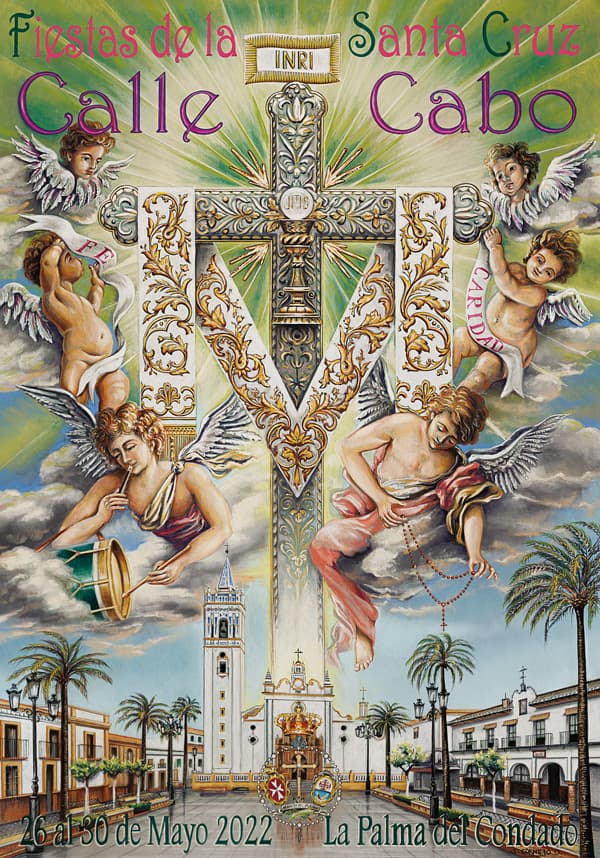 Cartel de las fiestas de la Santa Cruz de la Calle Cabo del año 2022