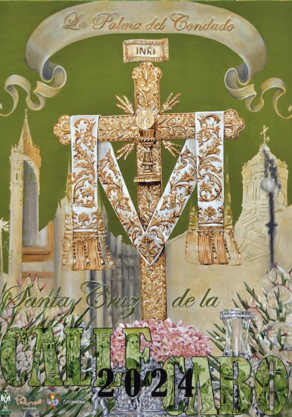 Cartel de las fiestas de la Santa Cruz de la Calle Cabo del año 2024
