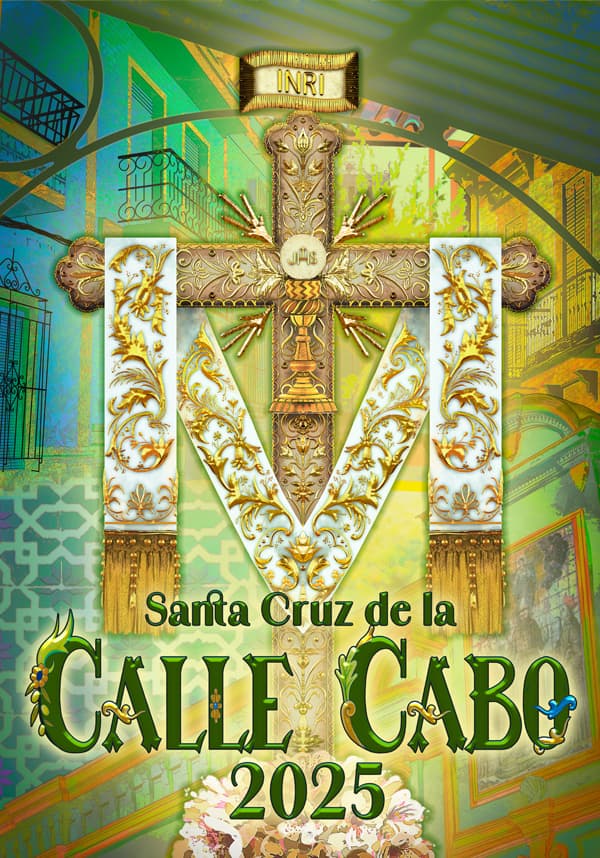 Cartel de las fiestas de la Santa Cruz de la Calle Cabo del año 2025
